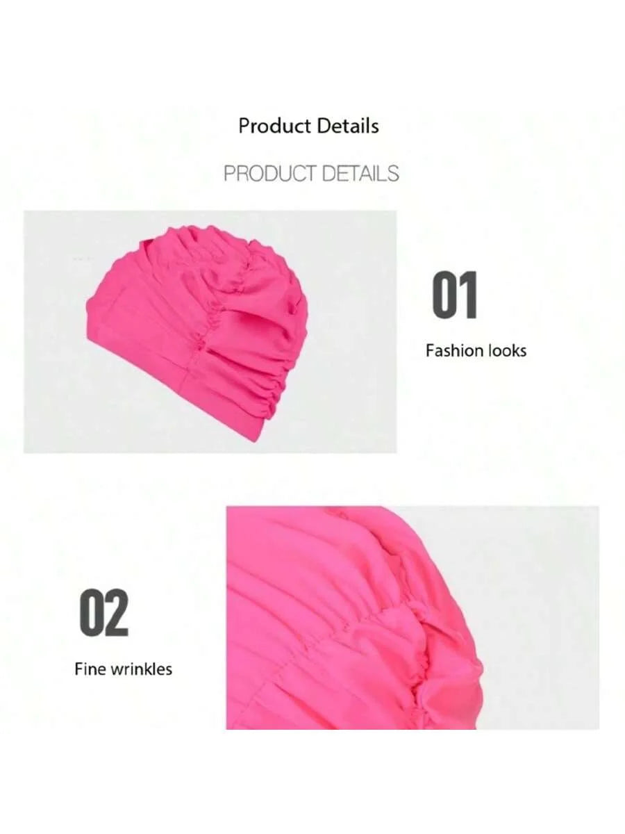 Comfortable Long Hair Swimming Cap with Ear Protection