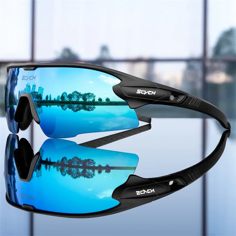 Polarized Sport Sunglasses with 3 Interchangeable Lenses