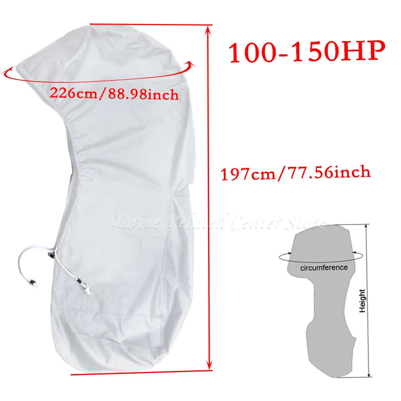 Heavy-Duty Waterproof Outboard Motor Cover