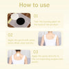 Instructions for using body shaping slimming patches showing steps 01, 02, and 03
