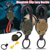 Retractable Heavy-Duty Keychain Reel with Carabiner Clip