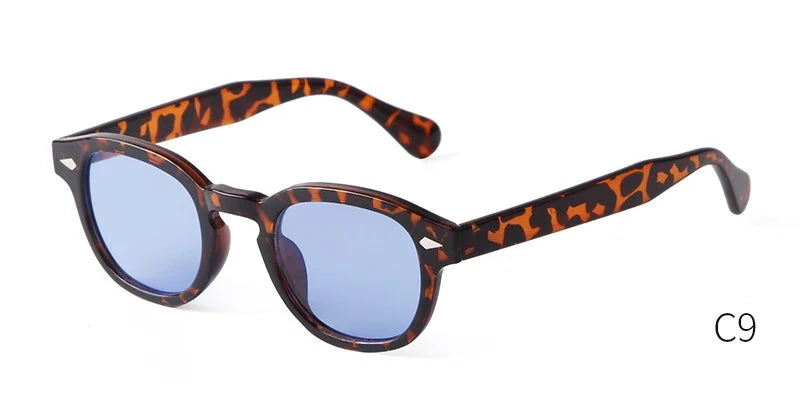 Retro Round Sunglasses with UV400 Protection