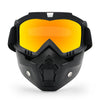 Protective Motorcycle Face Mask with Full-Face Goggles