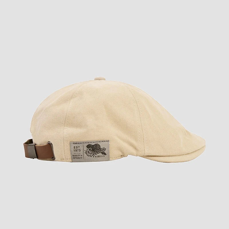 Classic Cotton Beret Hat – Vintage Ivy Cap for Men & Women