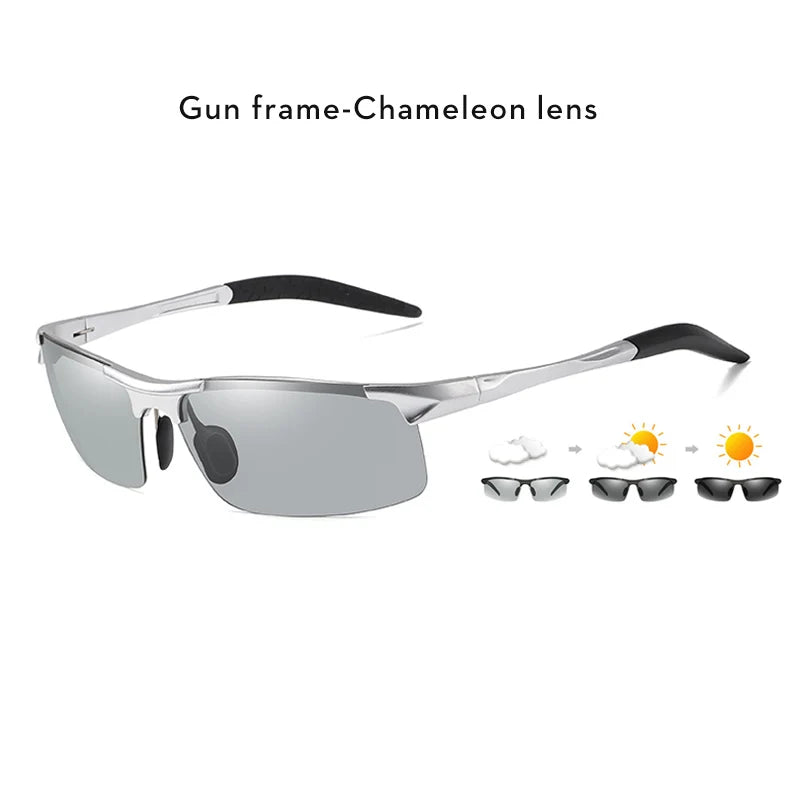 Photochromic Polarized Sports Sunglasses with UV400 Protection