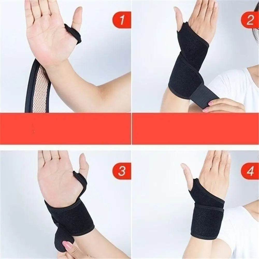 Tourmaline Self-Heating Wrist Support Brace (Pair)
