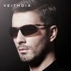 Rimless Polarized Sunglasses for Men | Lightweight Aluminum-Magnesium Frame with UV400 Protection