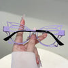 Vintage Oversized Cat Eye Blue Light Glasses for Women