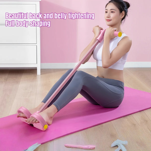 Resistance Band Leg Exerciser with Pedal Strap