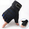 Black performance weightlifting grip gloves shown on a hand and an inset view.