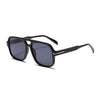 Double Bridge Square Aviator Sunglasses - Retro UV400 Protection for Men and Women