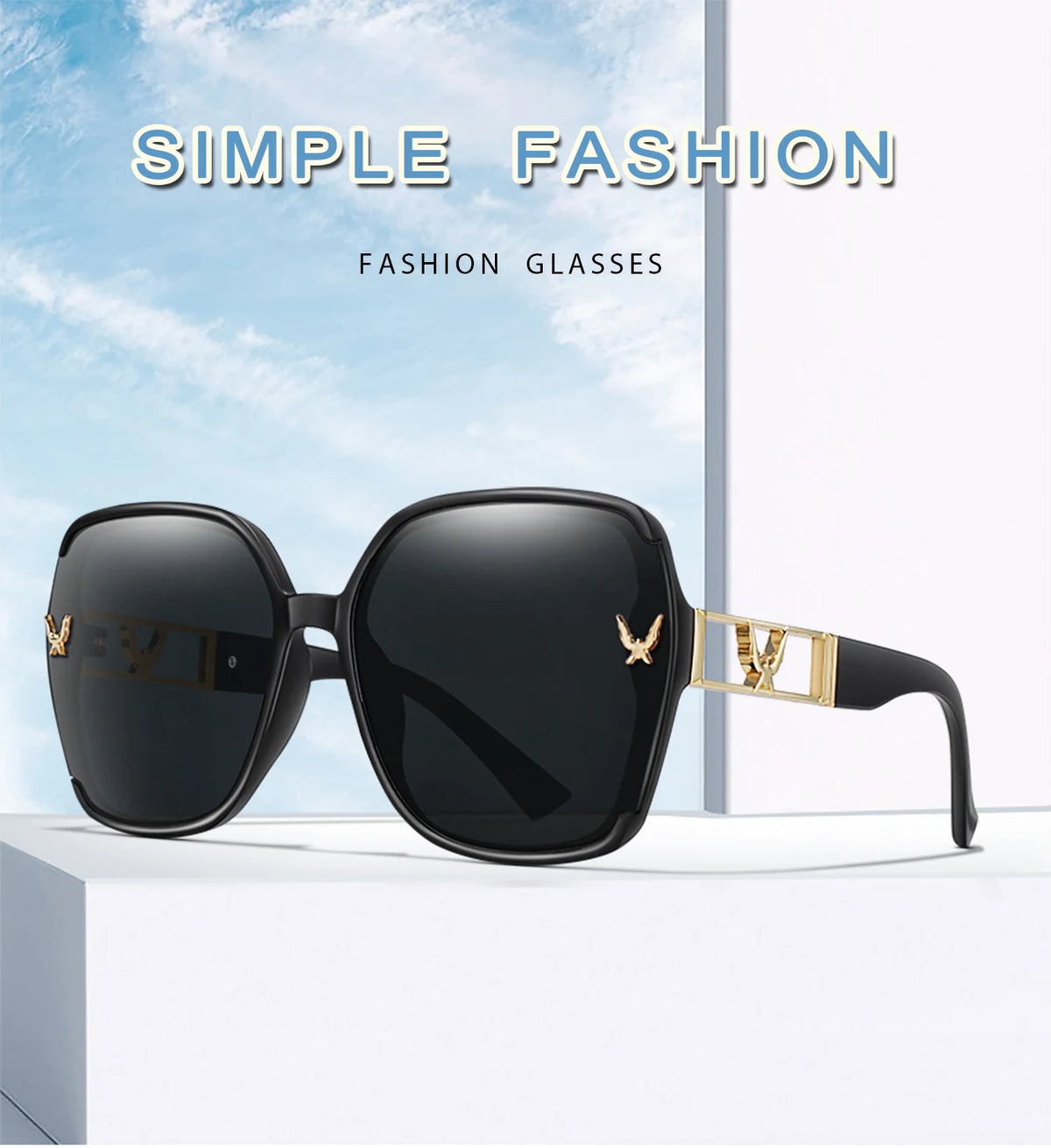 Classic Square UV400 Sunglasses for Men and Women