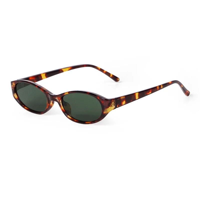 Retro Tortoiseshell Oval Sunglasses