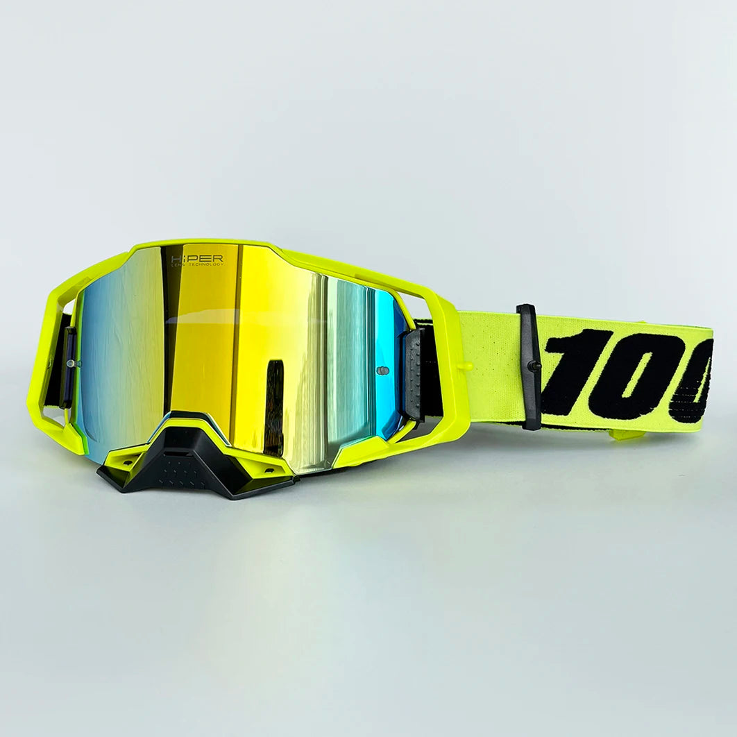 Motorcycle & Dirt Bike Goggles with Anti-Fog Lens