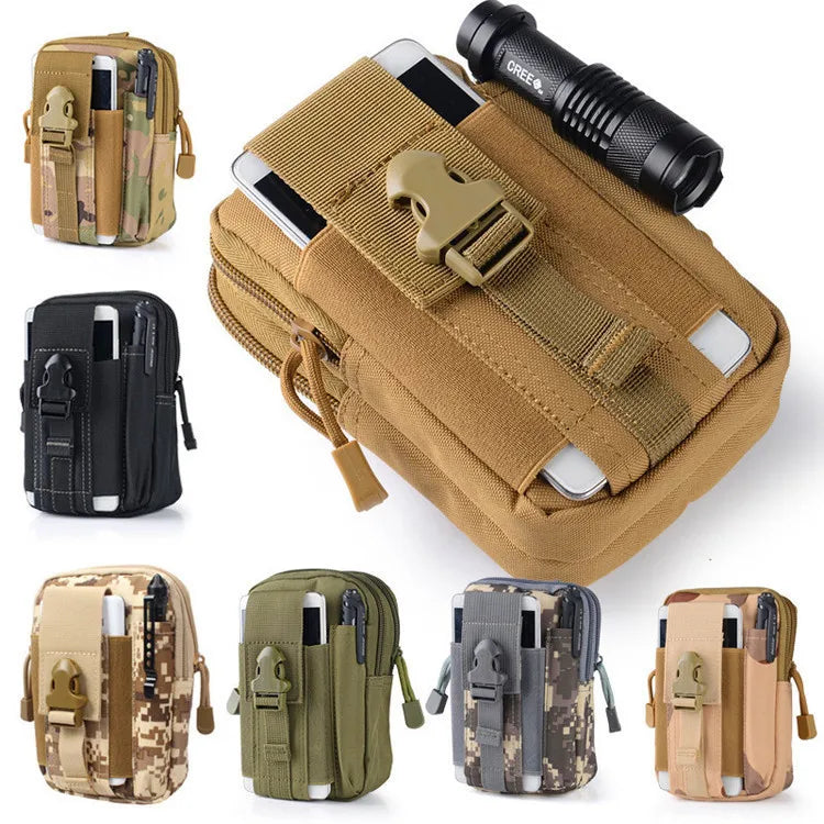 Compact MOLLE Waist Pack for Outdoor Activities