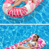 Striped Inflatable Pool Hammock for Adults