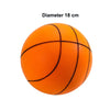 Basket-ball orange de 18 cm de diamètre