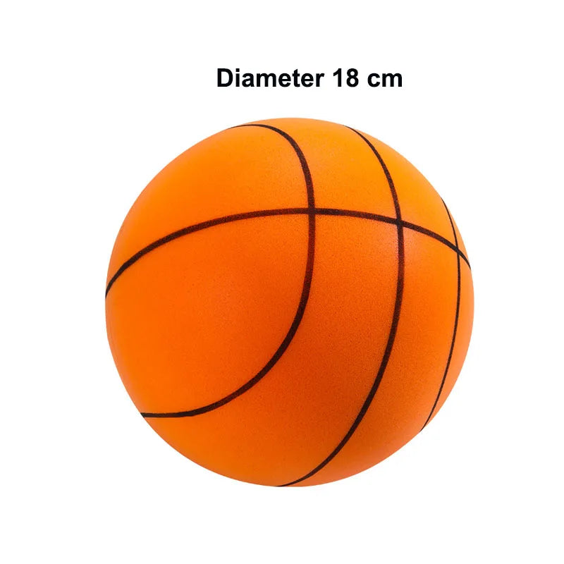Basket-ball orange de 18 cm de diamètre