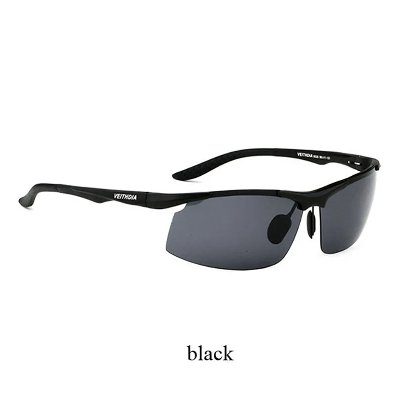 Rimless Polarized Sunglasses for Men | Lightweight Aluminum-Magnesium Frame with UV400 Protection