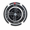 A black and white precision golf ball marker and slope meter with directional indicators for up hill and down hill