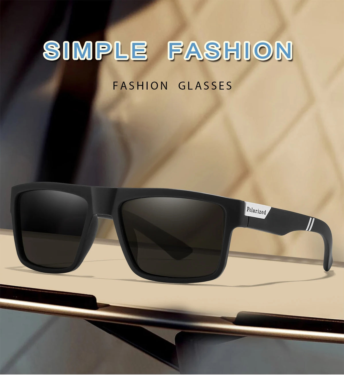 Polarized Square Sunglasses for Cycling and Outdoor Sports