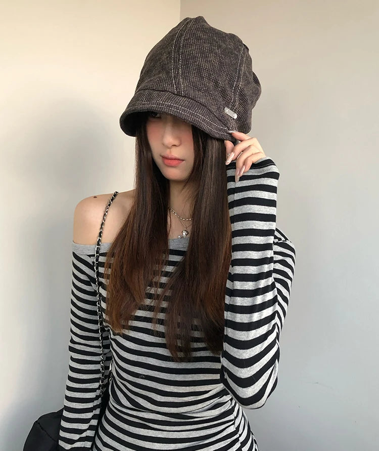 Retro Knit Fisherman Beanie for Women – Warm & Comfortable Winter Hat