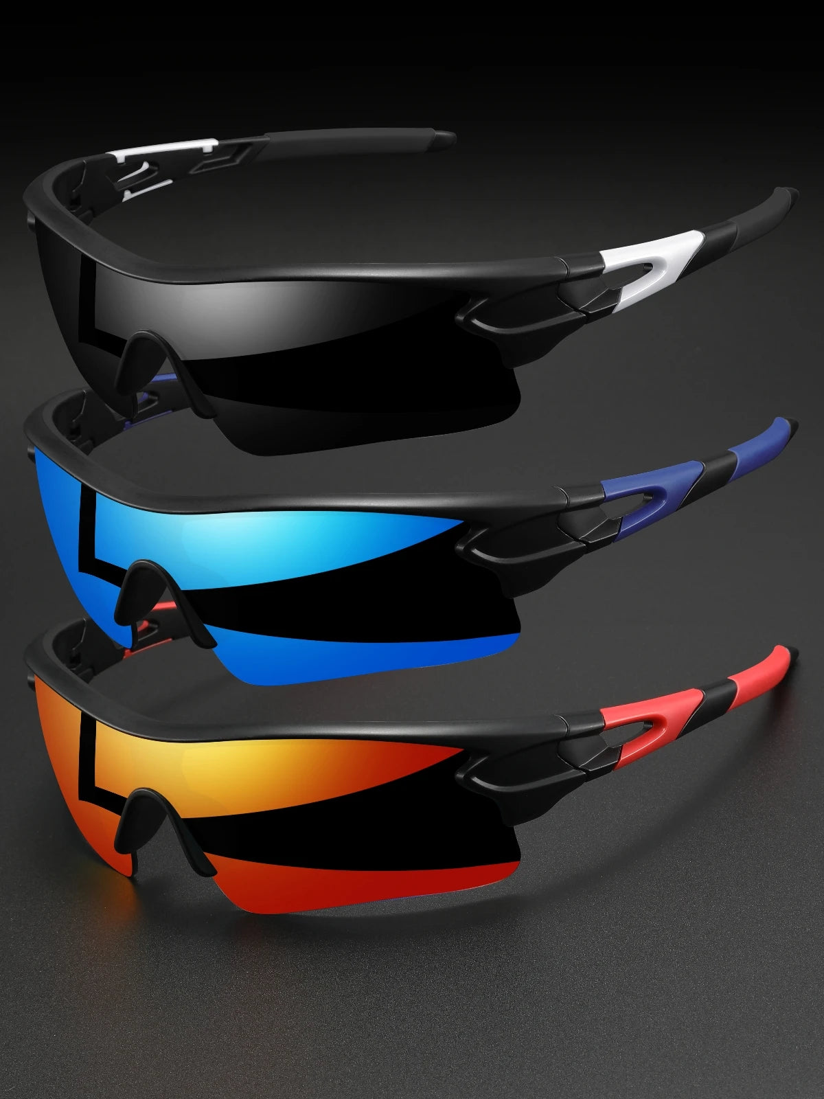 UV400 Protective Sports Sunglasses – Lightweight Wrap-Around for Cycling, Running & Outdoor Adventures