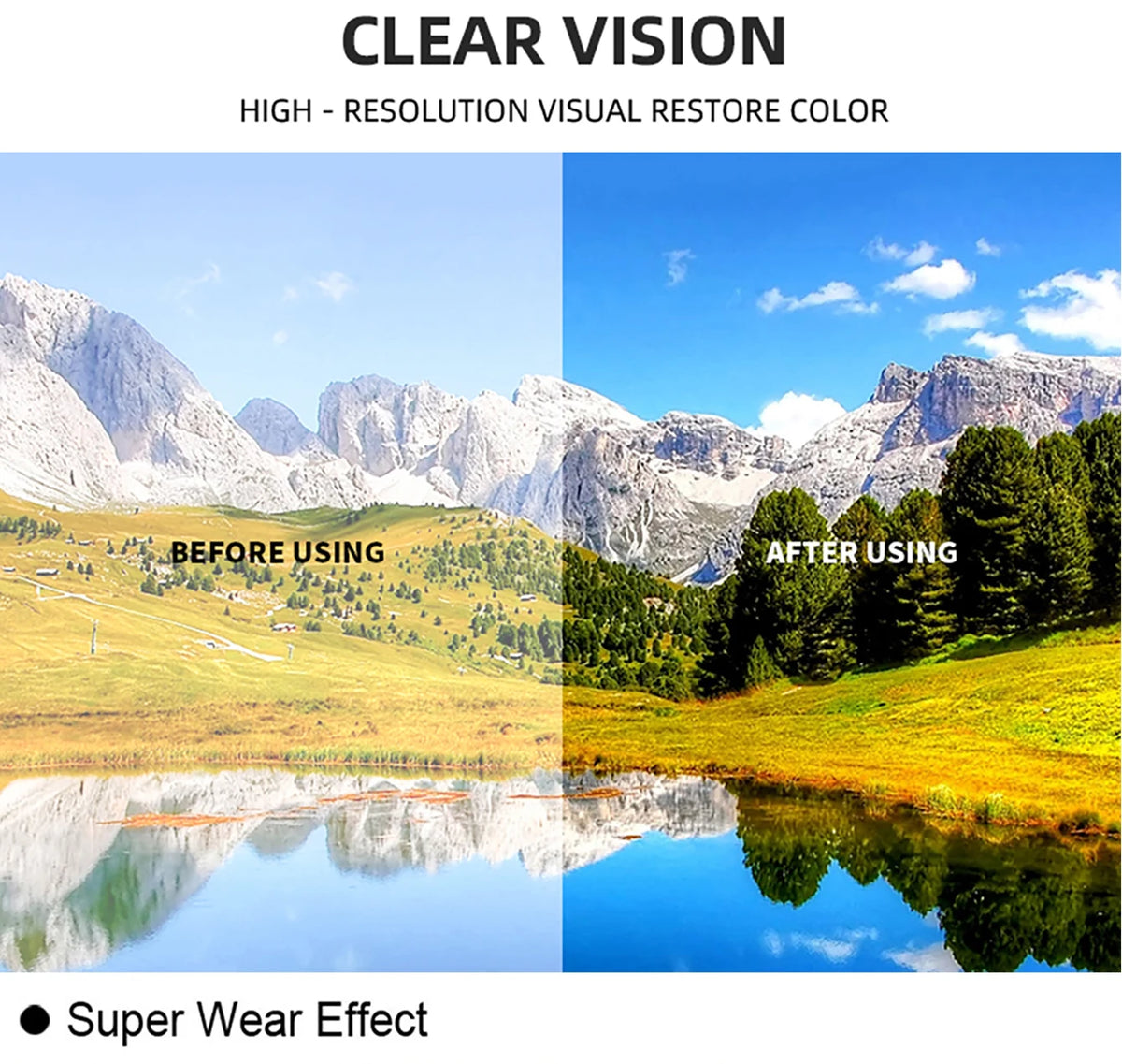Outdoor Ski Goggles with Protective Case and Anti-Fog Lenses