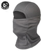 Gray breathable mesh balaclava face mask for sun and dust protection