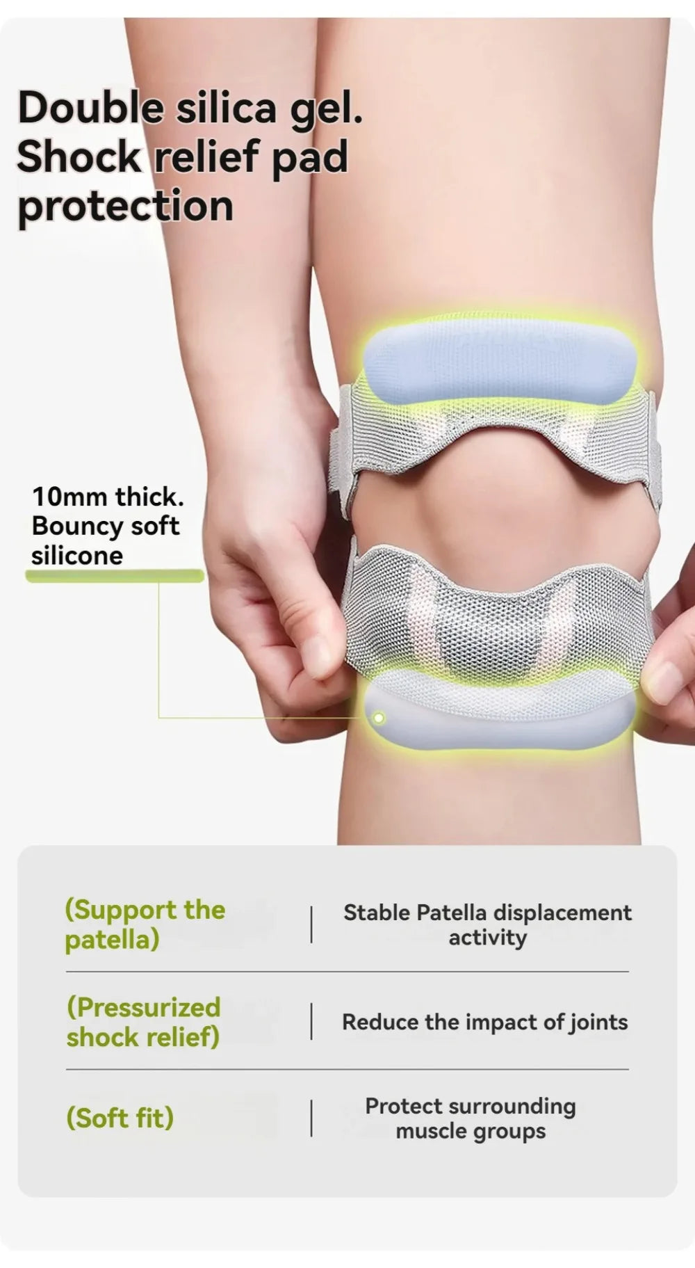 Adjustable Knee Support Strap with Dual Straps for Pain Relief