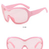 Oversized Pilot Sunglasses with Gradient Lenses