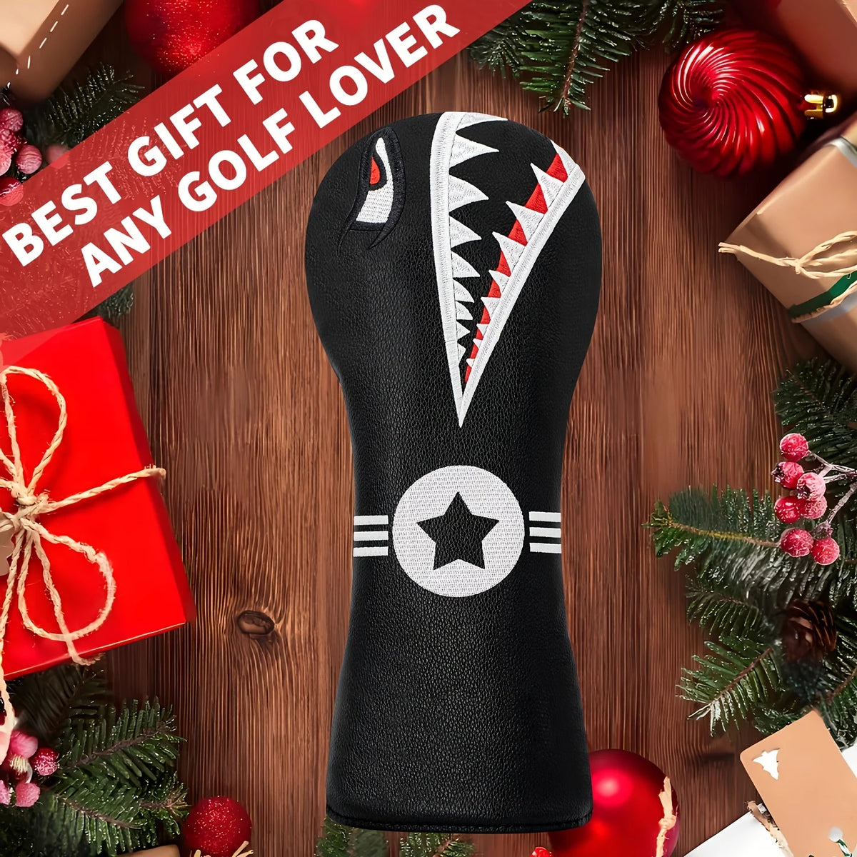 Shark Design Golf Club Covers for Fairway Woods and Hybrids