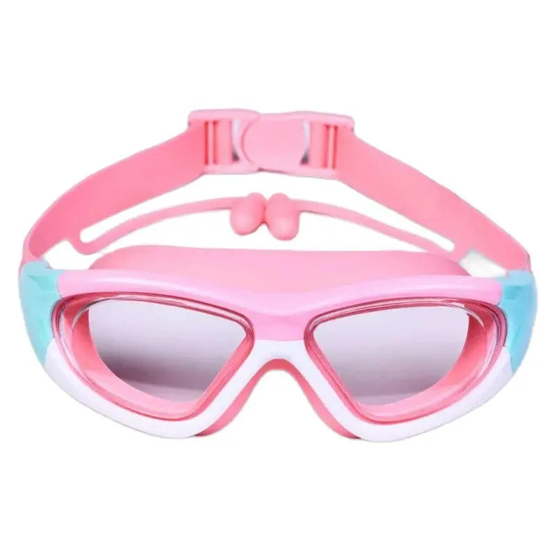 Kids Swim Goggles with Anti-Fog Lenses and Silicone Earplugs