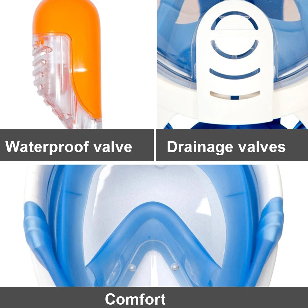 Full Face Snorkel Mask with Anti-Fog Window