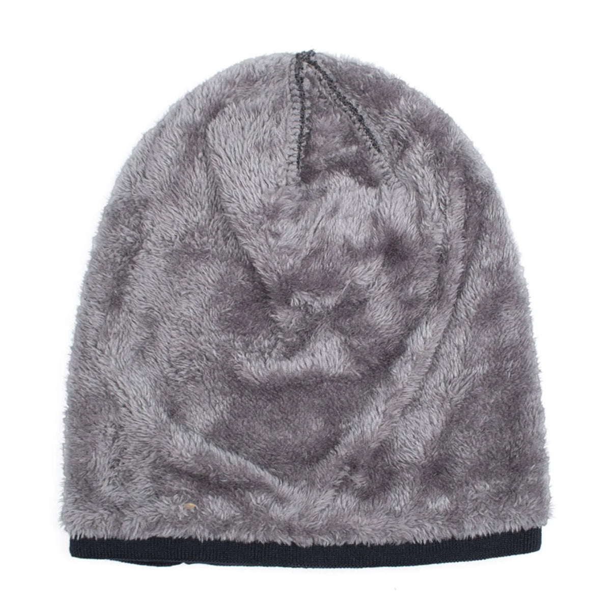Fleece-Lined Knit Beanie Winter Hat