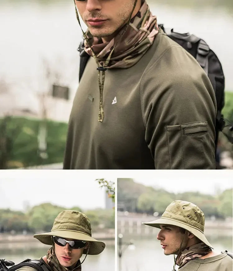 Foldable Waterproof Sun Hat with Wide Brim