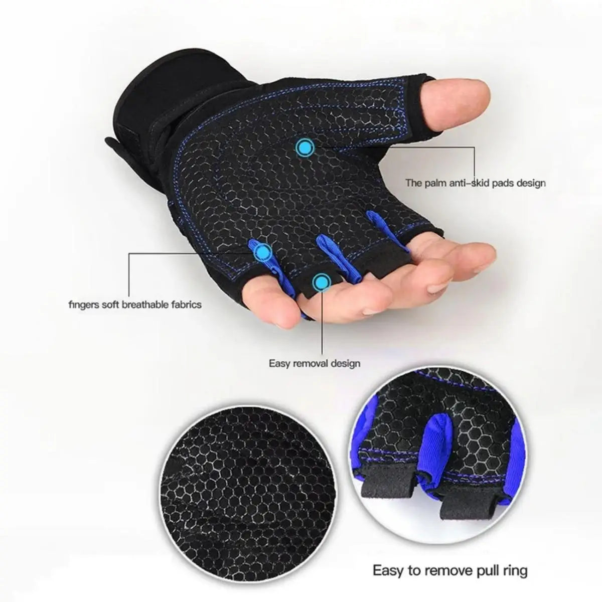 Durable Fitness Workout Gloves for Strength Training