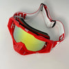 Classic Red Motorcycle Goggles with HD Lens
