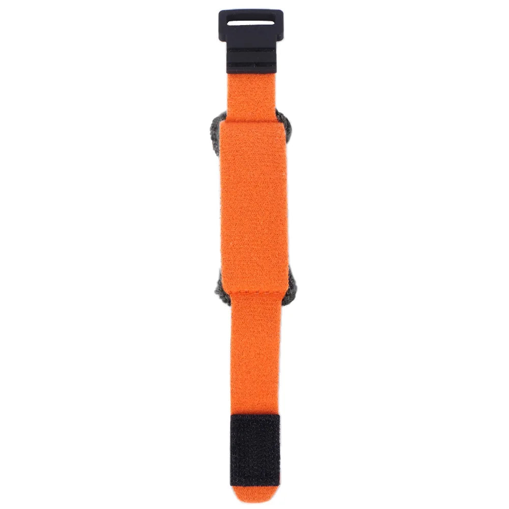 Orange and black damper tape for string noise reduction