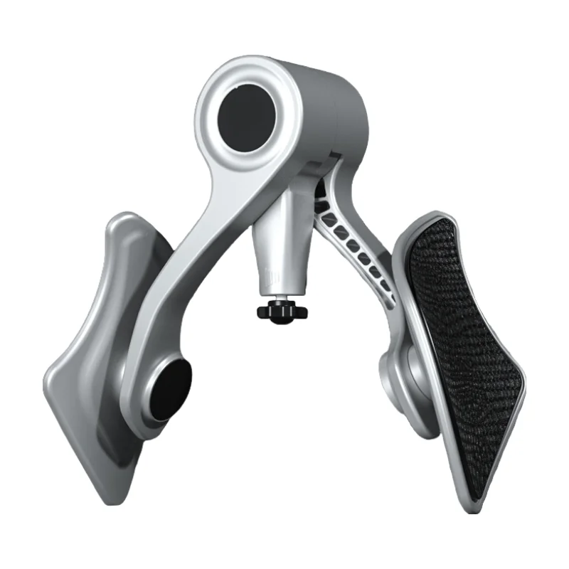 A silver pelvic muscle trainer device shown from the side.