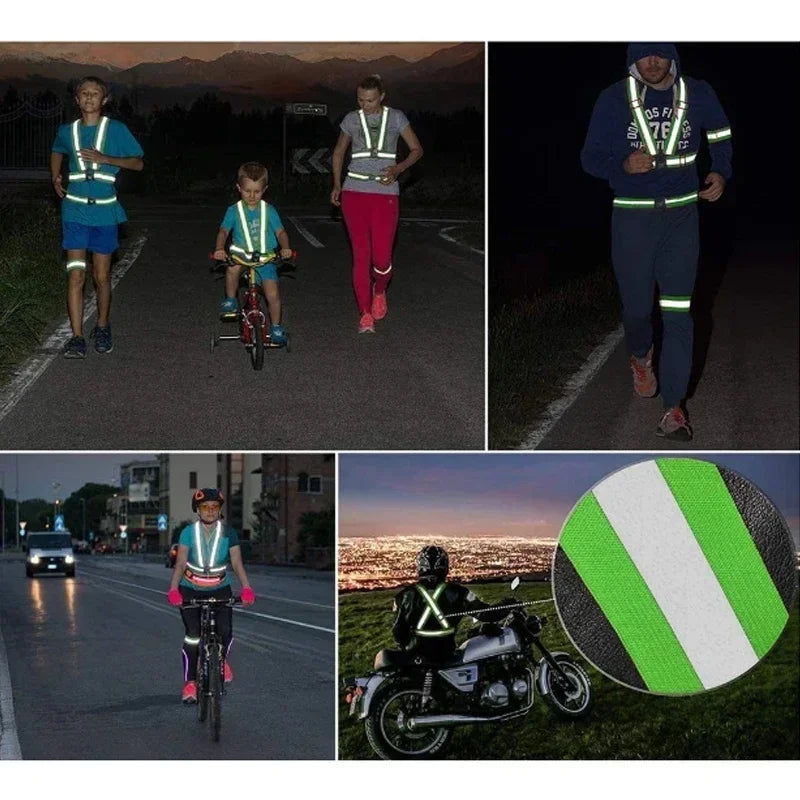 High-Visibility Reflective Safety Vest for Running, Cycling & Outdoor Work