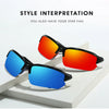 Polarized Half-Frame Sport Sunglasses with Anti-Glare Lenses