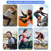 A collage showing various people using black sun protection arm sleeves for sports and outdoor activities.
