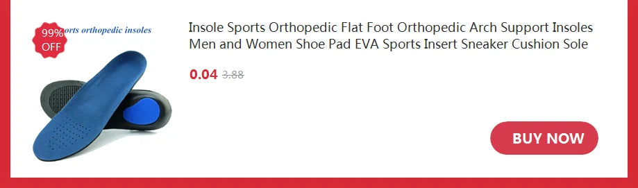 Adjustable Height Increase Insoles with Shock Absorption