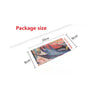 Diagram showing the package size of long seamless tattoo sleeves, measuring 20cm by 9cm.