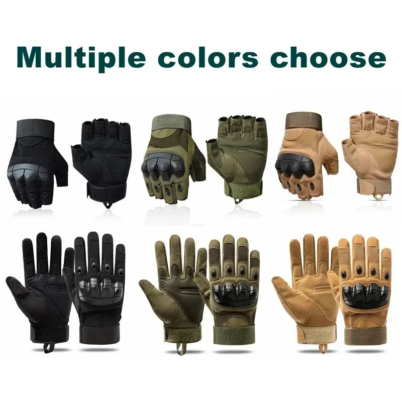 Tactical Full-Finger Gloves for Outdoor Sports and Motorcycling