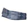 A pair of dark gray cooling arm sleeves with a reptilian scale pattern.