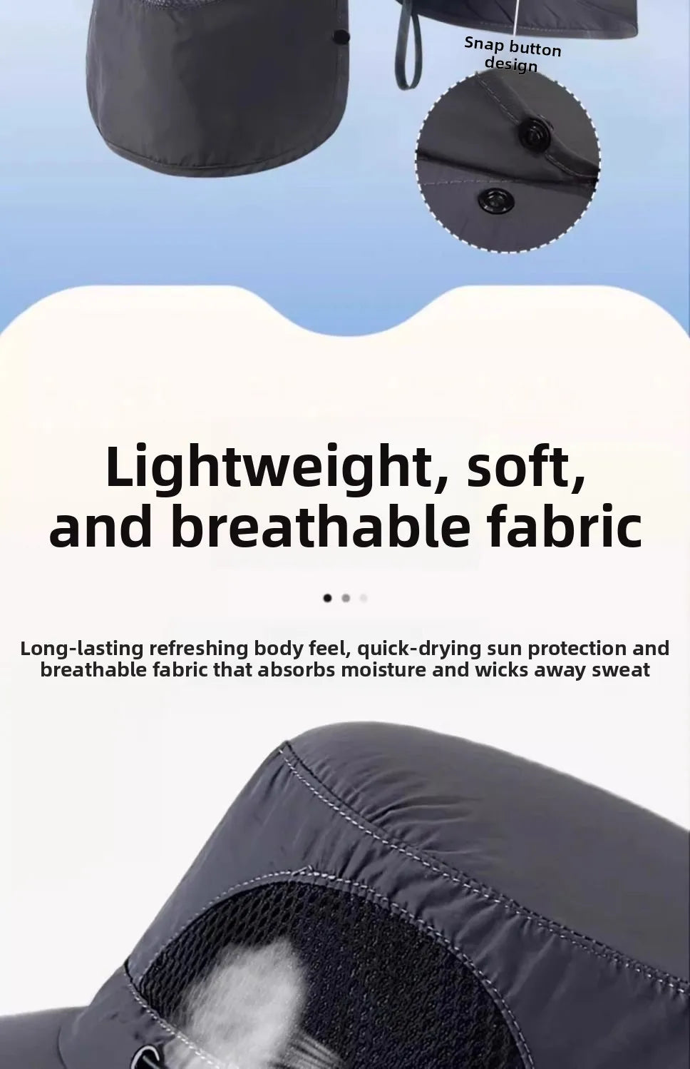 UV Protection Sun Hat with Neck Flap for Outdoor Adventures