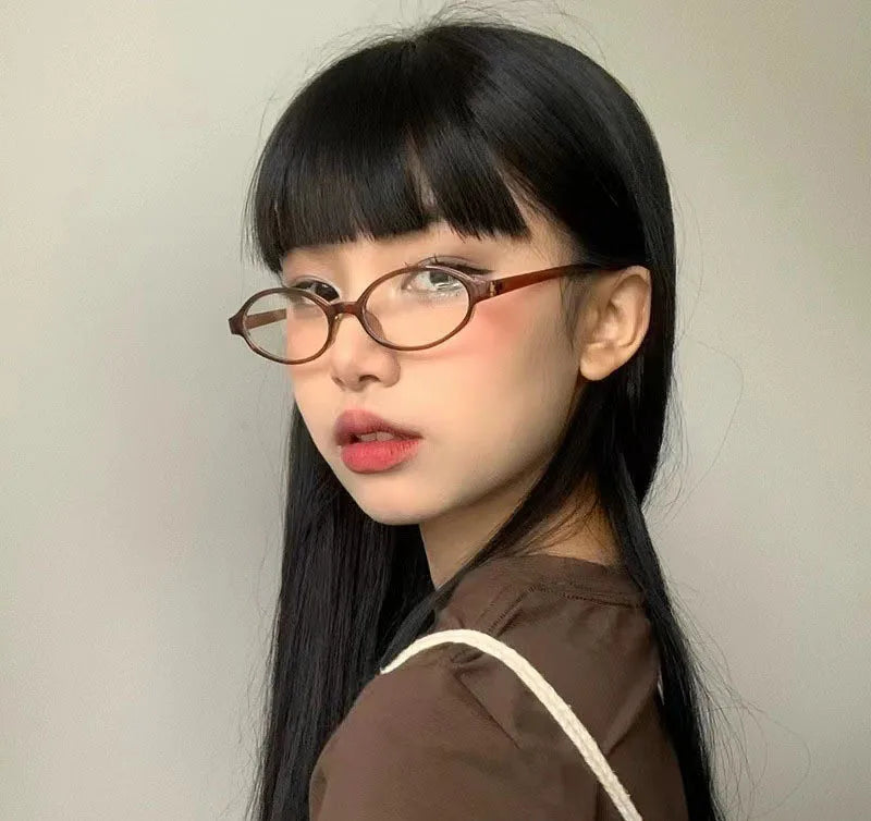 Retro Oval Anti-Blue Light Glasses for Women