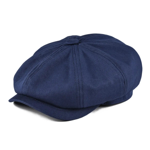 Men's Classic Newsboy Cap – Cotton 8-Panel Ivy Hat
